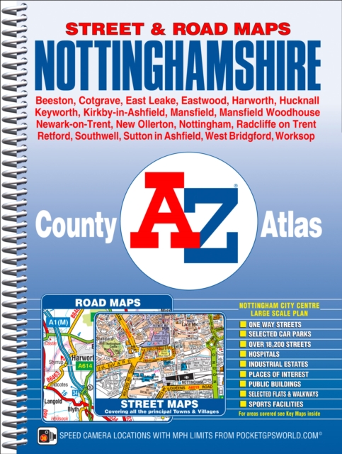 Nottinghamshire A-Z County Atlas, Spiral bound Book