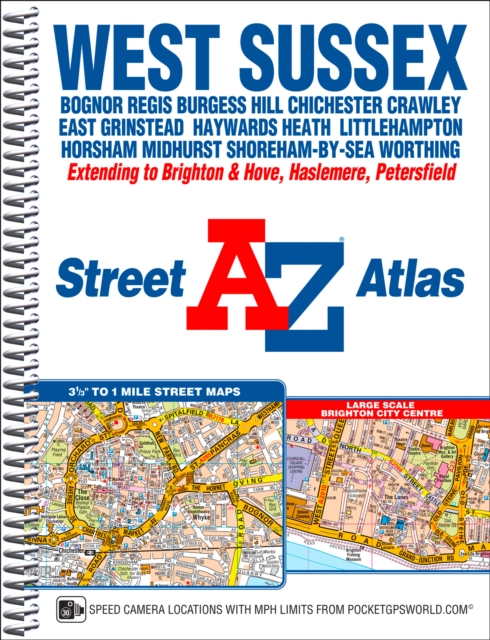 West Sussex A-Z Street Atlas, Spiral bound Book