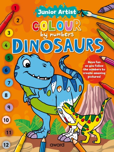 Junior Artist Colour By Numbers: Dinosaurs, Paperback / softback Book