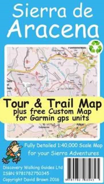 Sierra de Aracena Tour & Trail Map, Sheet map, folded Book