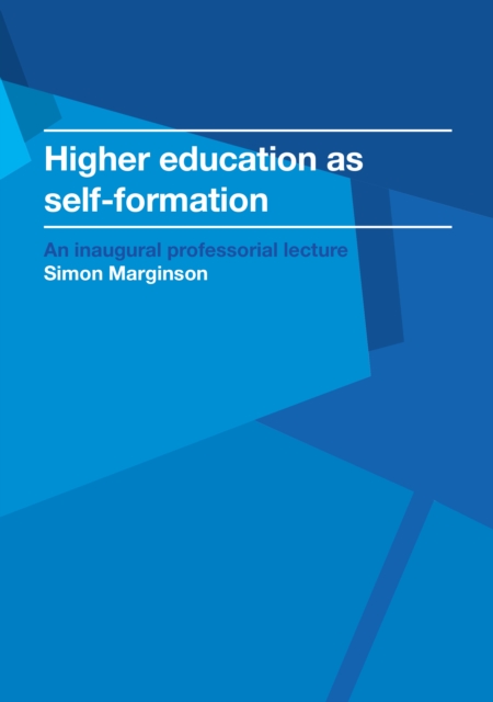 Higher education as self-formation, EPUB eBook