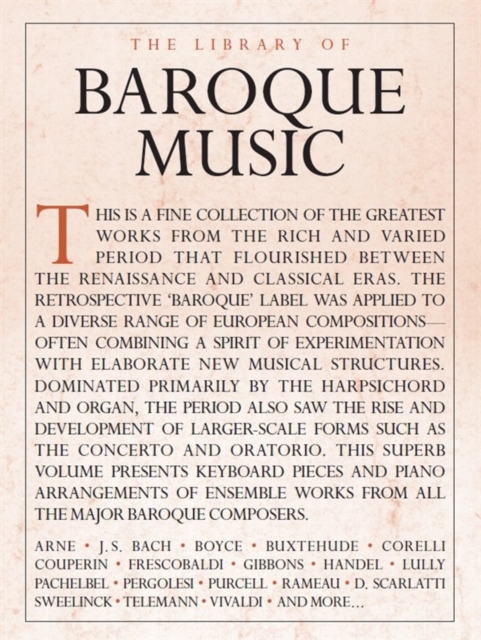 The Library of Baroque Music, Book Book