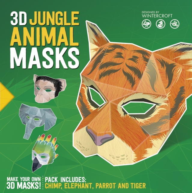 3D Jungle Animal Masks : Designed by Wintercroft, Paperback / softback Book
