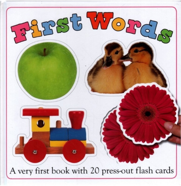 First Words - book with 20 press-out flash cards, Board Book Book
