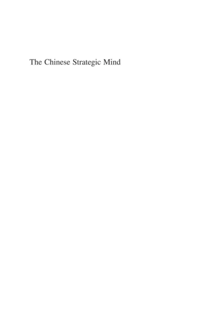 The Chinese Strategic Mind, PDF eBook
