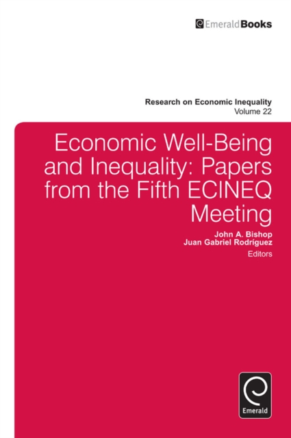 Economic Well-Being and Inequality : Papers from the Fifth ECINEQ Meeting, EPUB eBook