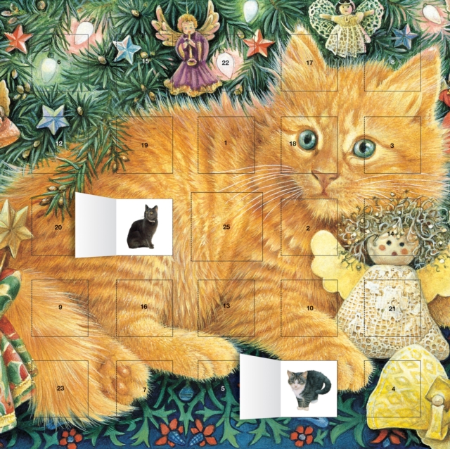 Ivory Cats by Lesley Anne Ivory: Hark the Herald Angels Sing advent calendar (with stickers), Calendar Book