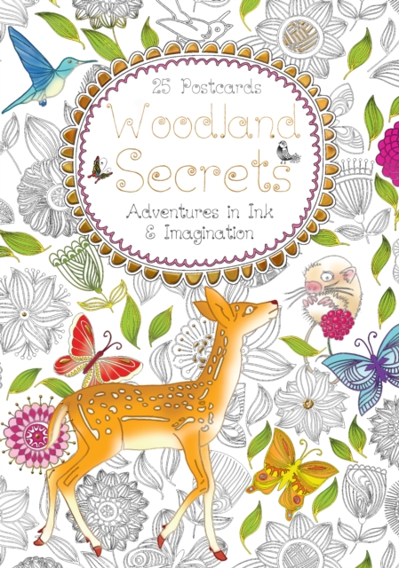 Woodland Secrets Postcard Book : Adventures in Ink and Imagination, Postcard book or pack Book