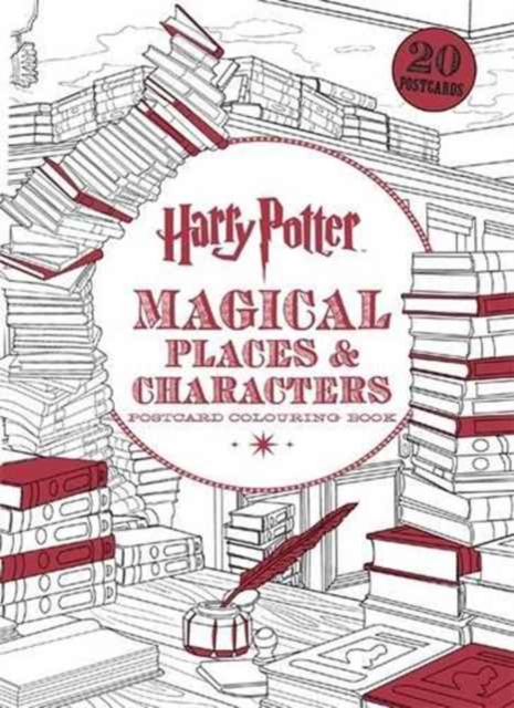 Harry Potter Magical Places & Characters Postcard Colouring Book : 20 postcards to colour, Paperback / softback Book