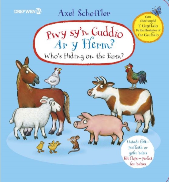 Pwy Sy'n Cuddio ar y Fferm? : Who's Hiding on the Farm, Hardback Book