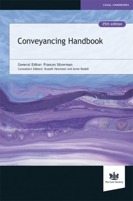 CONVEYANCING HANDBOOK, Hardback Book
