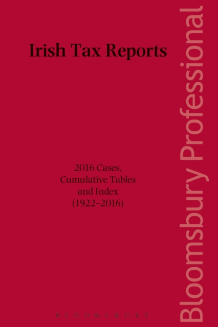Irish Tax Reports 2016, EPUB eBook
