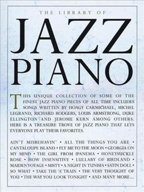 The Library of Jazz Piano, Book Book