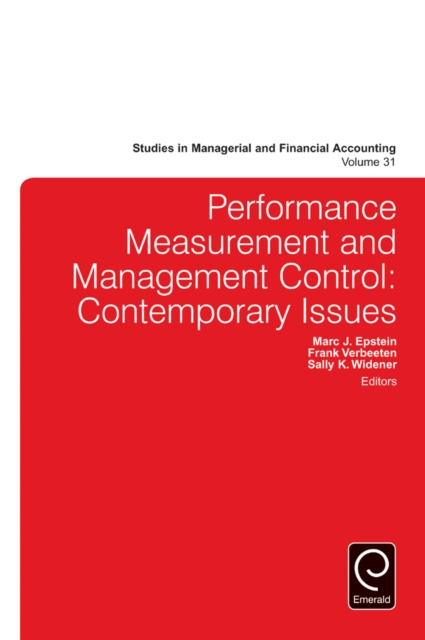 Performance Measurement and Management Control : Contemporary Issues, EPUB eBook