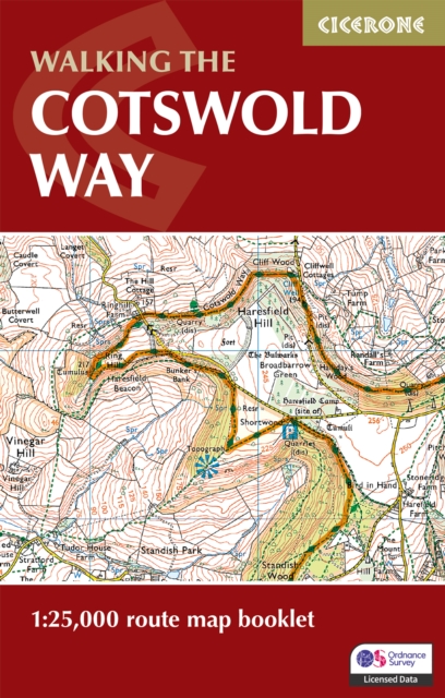 The Cotswold Way Map Booklet : 1:25,000 OS Route Mapping, Paperback / softback Book