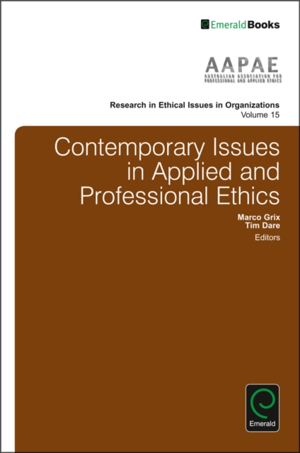Contemporary Issues in Applied and Professional Ethics, Hardback Book