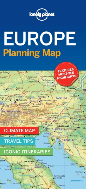 Lonely Planet Europe Planning Map, Sheet map, folded Book