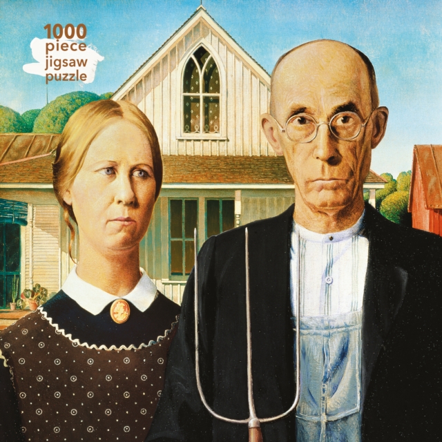 Adult Jigsaw Puzzle Grant Wood: American Gothic : 1000-piece Jigsaw Puzzles, Jigsaw Book