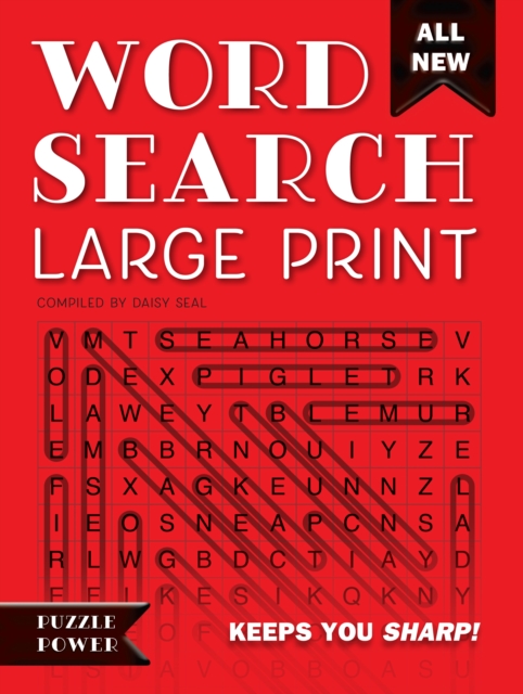 Word Search Large Print (Red) : Word Play Twists and Challenges, Spiral bound Book