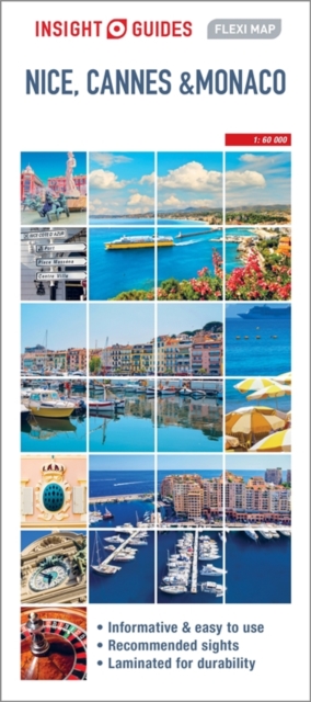 Insight Flexi Map Nice, Cannes and Monaco Map, Sheet map Book