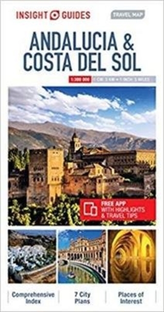 Insight Guides Travel Map Andalucia & Costa del Sol, Sheet map Book