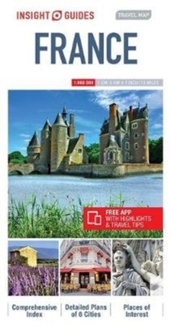 Insight Guides Travel Map France - Map of France, Sheet map Book