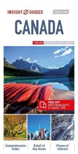 Insight Guides Travel Map Canada, Sheet map Book