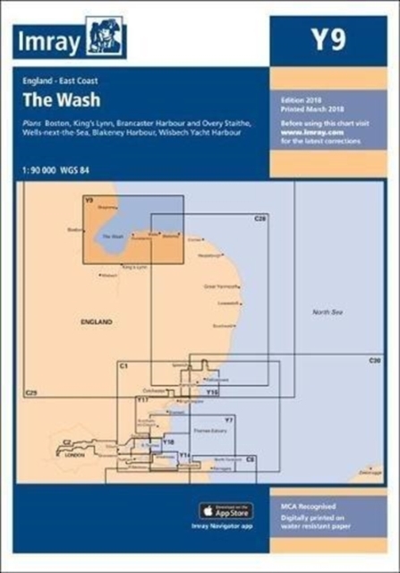 Imray Chart Y9 : The Wash, Paperback / softback Book