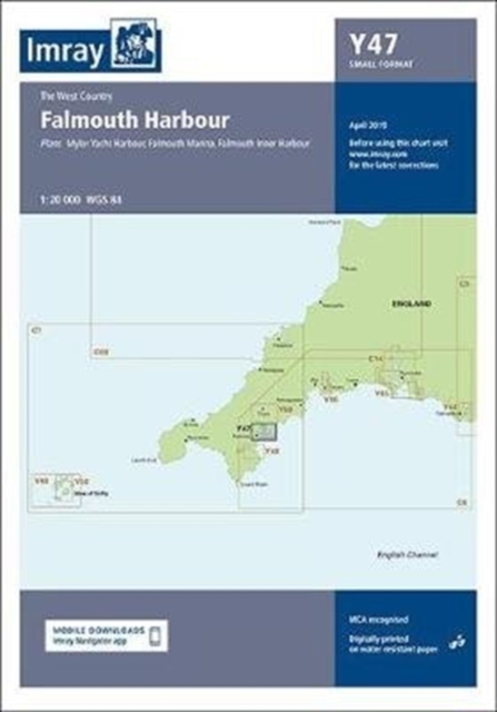Imray Chart Y47 : Falmouth Harbour (Small Format), Sheet map, folded Book