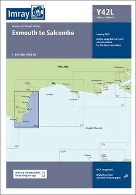 Imray Chart Y42 Laminated : Laminated Y42 Exmouth to Salcombe (Small Format), Sheet map, flat Book