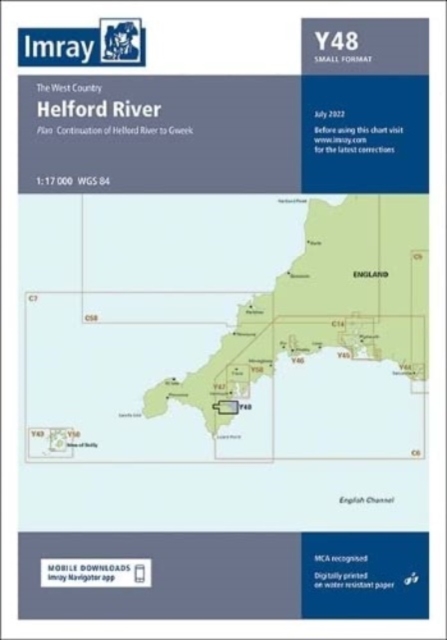 Imray Chart Y48 : Helford River (Small Format), Sheet map, folded Book