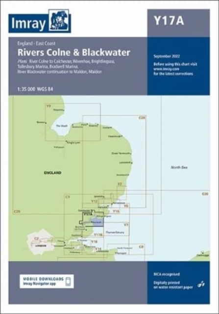 Y17A : The Rivers Colne and Blackwater, Sheet map, folded Book