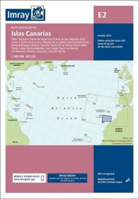 Imray Chart E2 : Islas Canarias, Sheet map, folded Book
