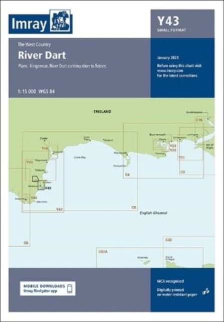 Imray Chart Y43 : River Dart (Small Format), Sheet map, folded Book