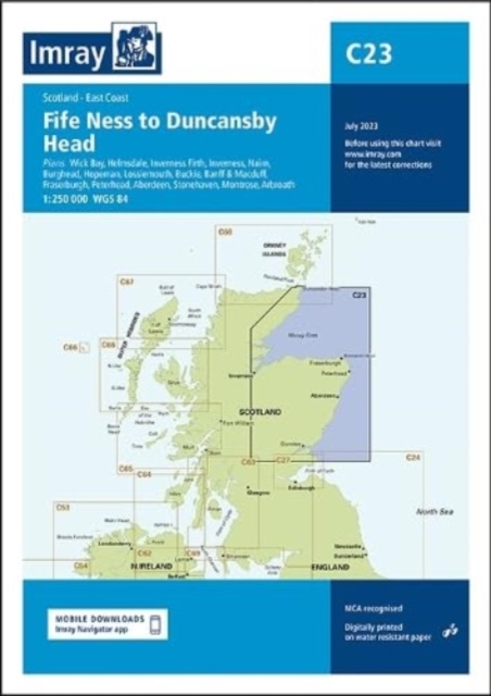 C23 Fife Ness to Duncansby Head, Sheet map, folded Book