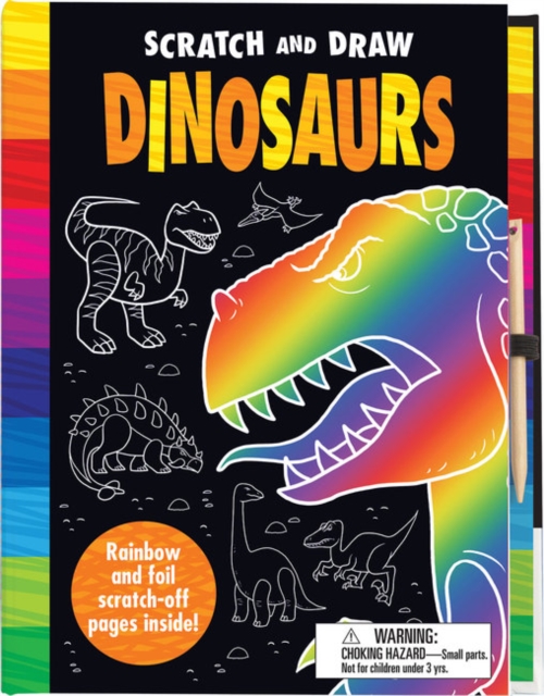Scratch & Draw Dinosaurs - Scratch Art Activity Book, Hardback Book