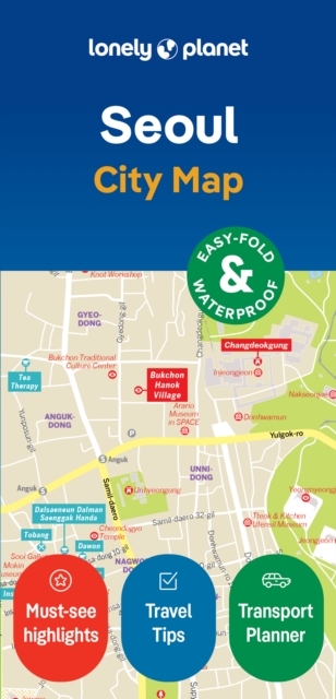 Lonely Planet Seoul City Map, Sheet map, folded Book