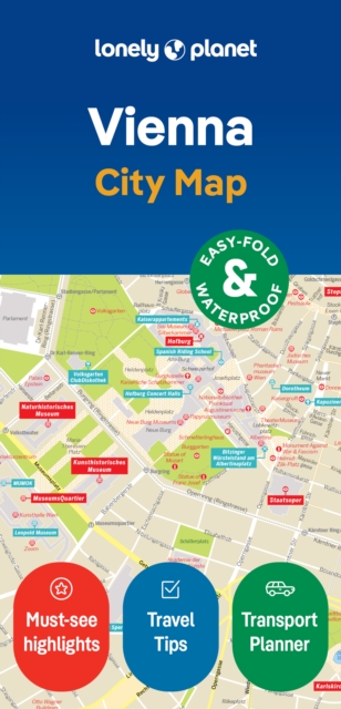 Lonely Planet Vienna City Map, Sheet map, folded Book