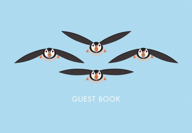 I Like Birds: Flying Puffins Guest Book, Notebook / blank book Book