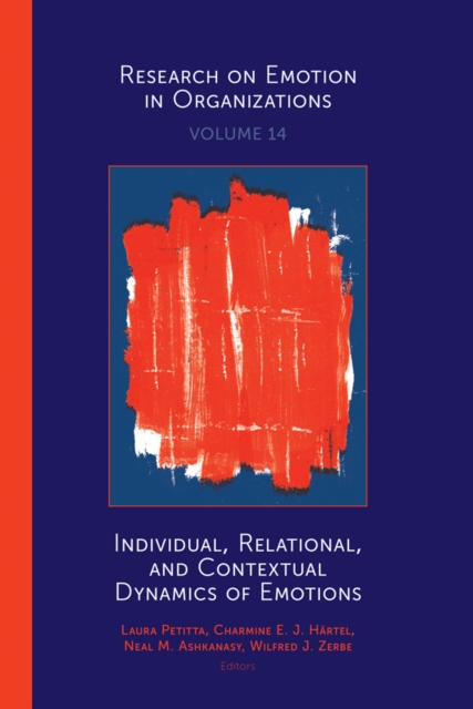 Individual, Relational, and Contextual Dynamics of Emotions, Hardback Book