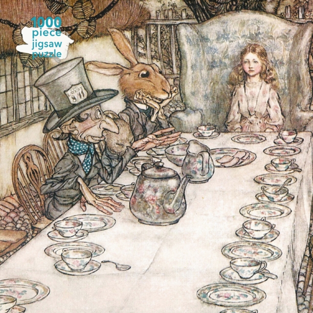 Adult Jigsaw Puzzle Arthur Rackham: Alice in Wonderland Tea Party : 1000-piece Jigsaw Puzzles, Jigsaw Book