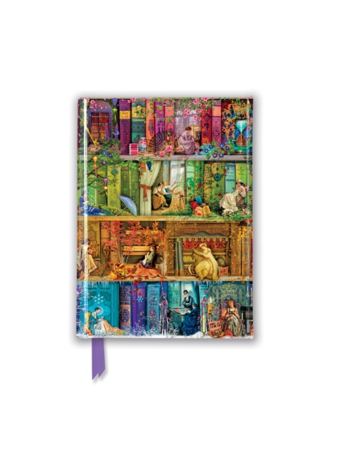 Aimee Stewart: A Stitch in Time Bookshelf (Foiled Pocket Journal), Notebook / blank book Book