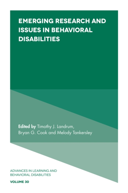 Emerging Research and Issues in Behavioral Disabilities, Hardback Book
