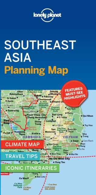 Lonely Planet Southeast Asia Planning Map, Sheet map, folded Book