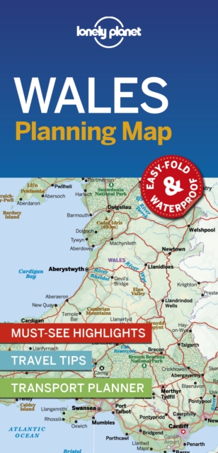 Lonely Planet Wales Planning Map, Sheet map, folded Book