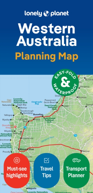 Lonely Planet Western Australia Planning Map, Sheet map, folded Book