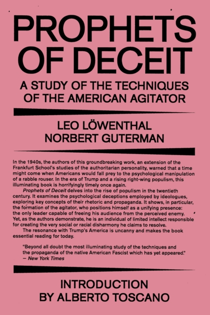 Prophets of Deceit : A Study of the Techniques of the American Agitator, EPUB eBook