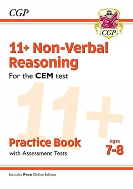 11+ CEM Non-Verbal Reasoning Practice Book & Assessment Tests - Ages 7-8 (with Online Edition), Paperback / softback Book