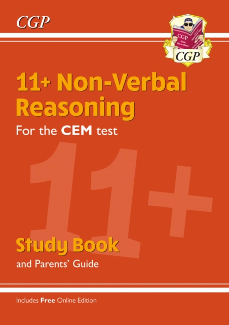 11+ CEM Non-Verbal Reasoning Study Book (with Parents' Guide & Online Edition), Mixed media product Book