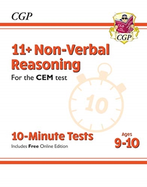 11+ CEM 10-Minute Tests: Non-Verbal Reasoning - Ages 9-10 (with Online Edition), Multiple-component retail product, part(s) enclose Book